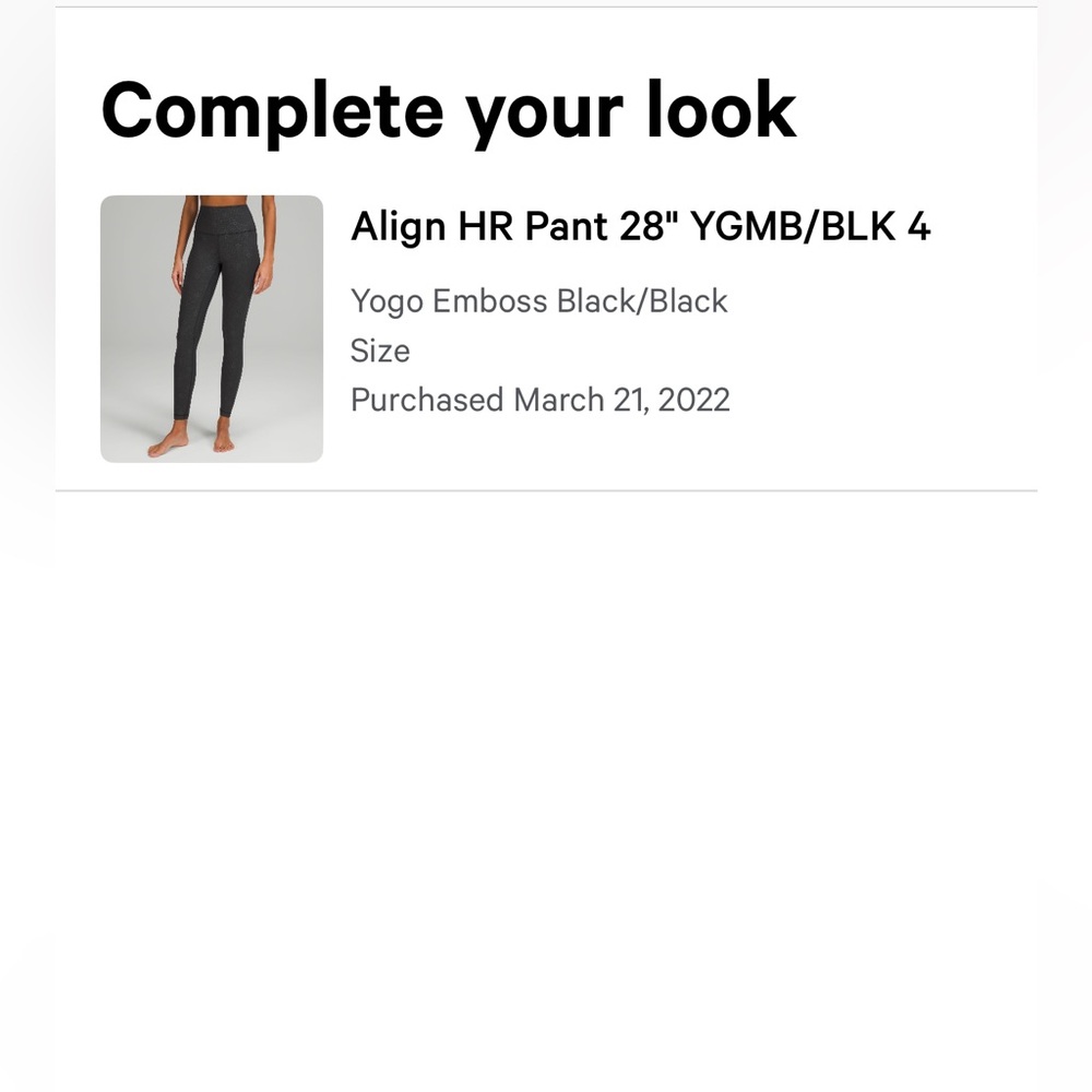 Align HR Yoga Pants in Black